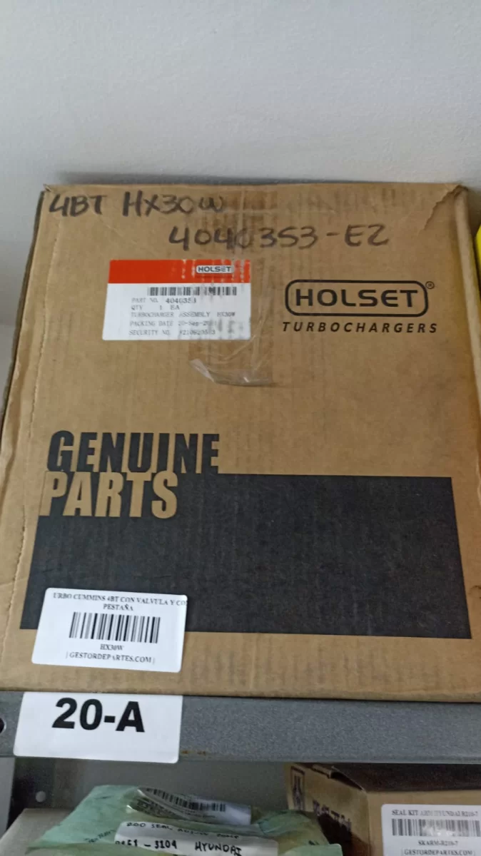 TURBO CUMMINS 4BT CON VALVULA Y CON PESTAÑA