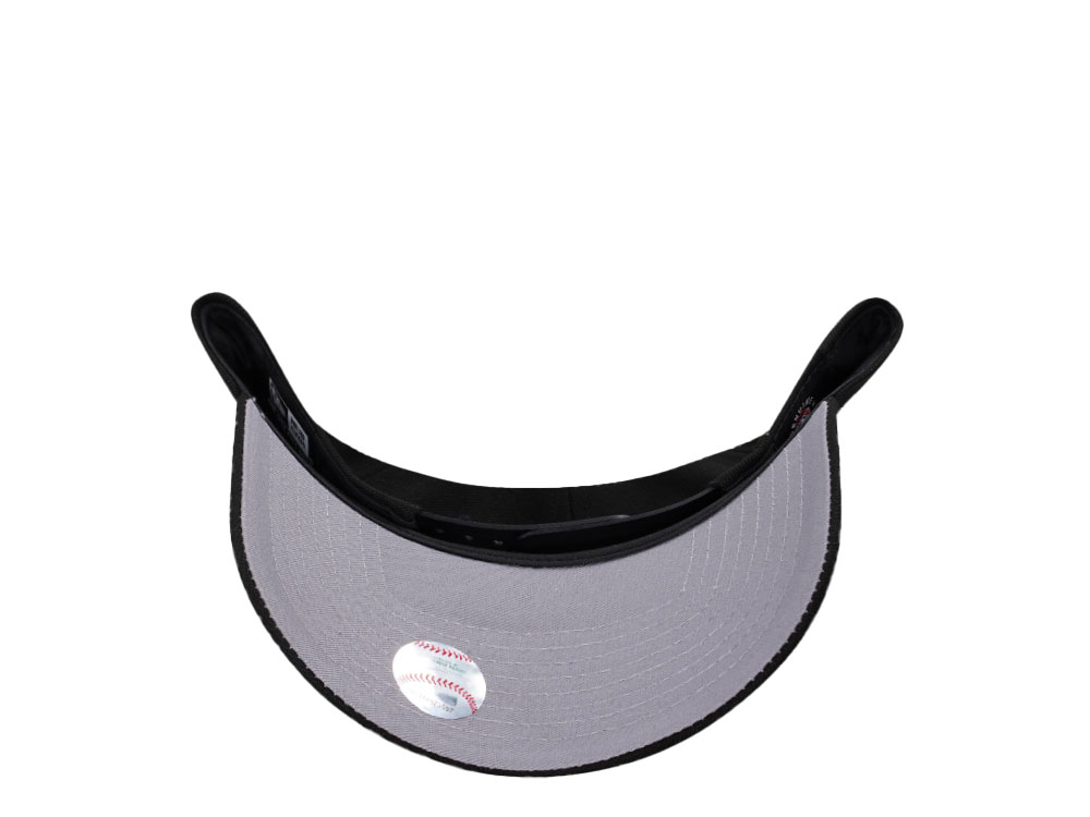 New Era New York Mets Skull Black Classic Edition 9Forty A Frame Snapback Hat