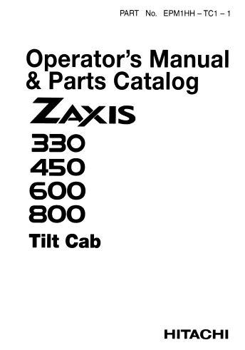 MANUAL PARTES HITACHI ZX330~800