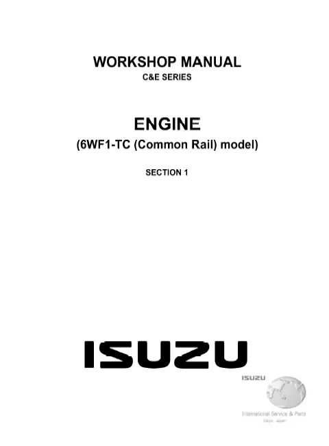 MANUAL SERVICIO ISUZU 6WF1-TC