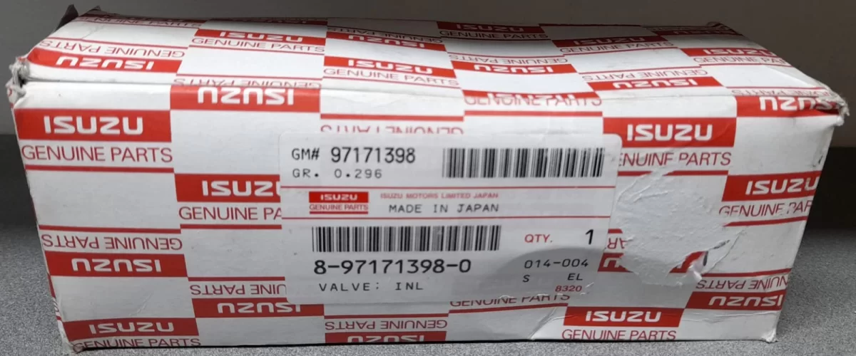 VALVULAS DE ADMISION ISUZU 4HG1