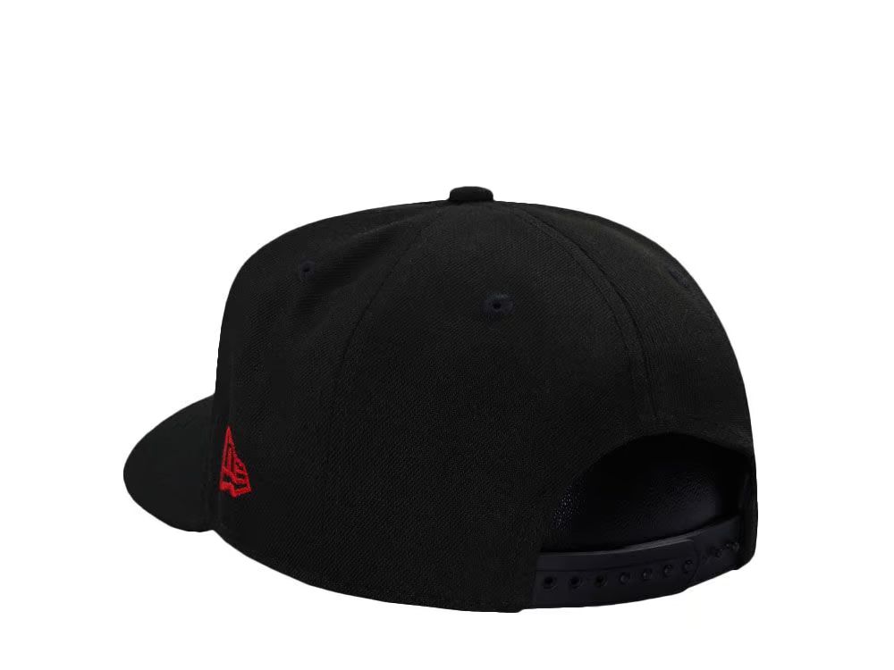 New Era Anaheim Angels 50th Anniversary Blackout Red Edition 59Fifty Fitted Hat
