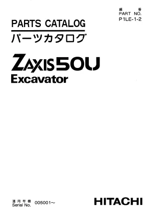 MANUAL PARTES HITACHI ZX50U