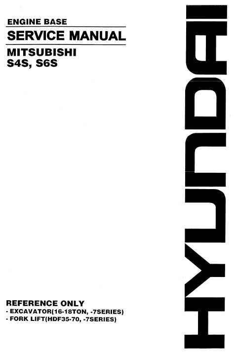 MANUAL SERVICIO ENGINE MITSUBISHI S4S S6S