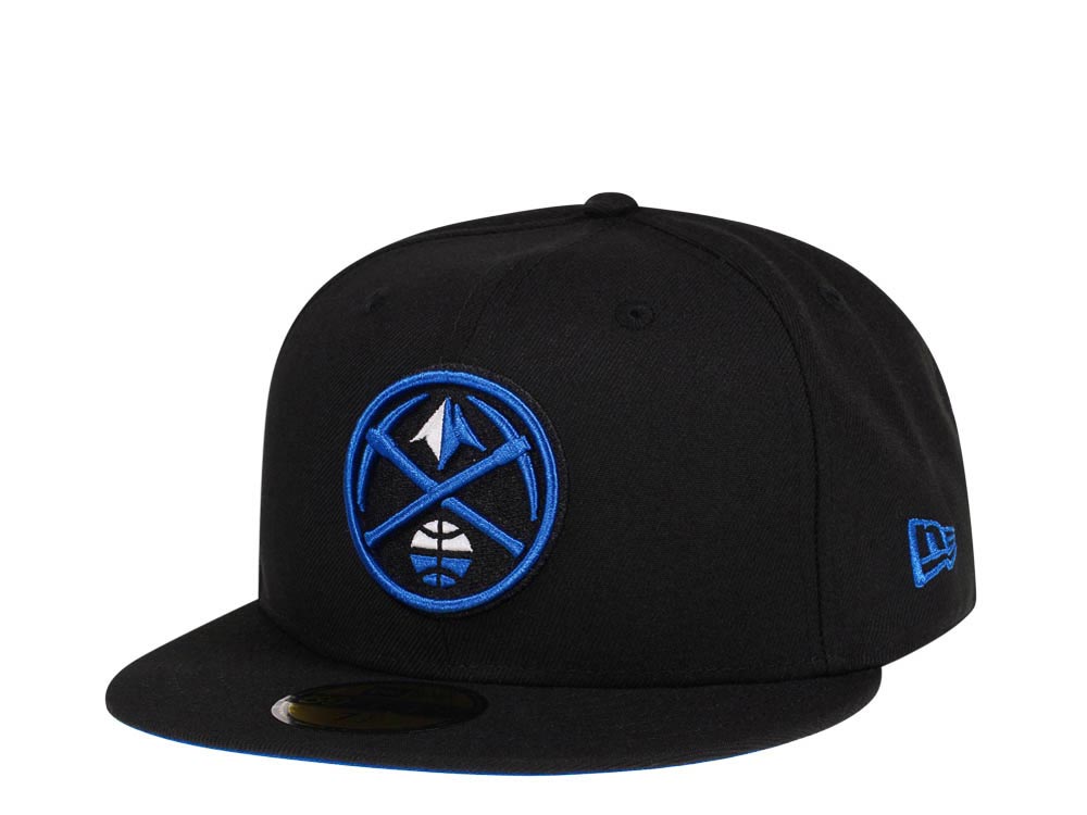 NEW ERA DENVER NUGGETS BLACK COBALT EDITION 59FIFTY FITTED HAT