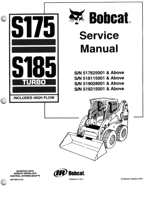 Manual De Servicio BOBCAT S175 S185 TURBO
