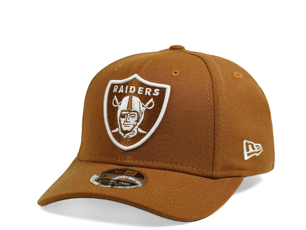 New Era Las Vegas Raiders Toasted Peanut Edition 9Fifty Stretch Snapback Hat
