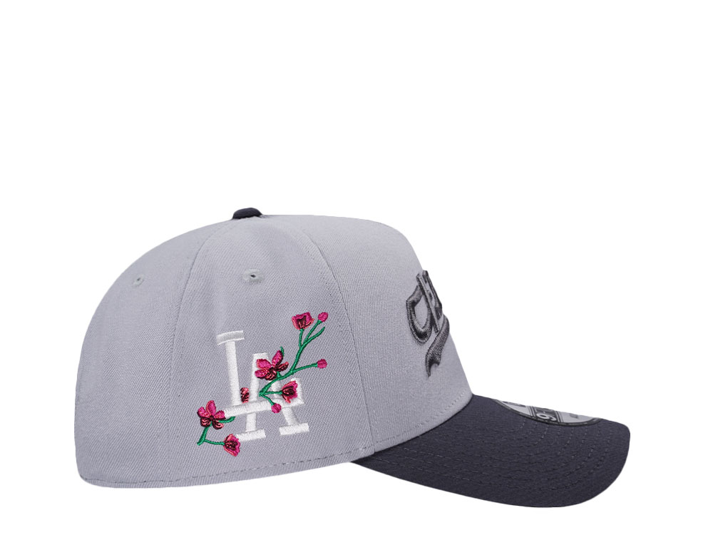 NEW ERA LOS ANGELES DODGERS CHERRY BLOSSOM GREY TWO TONE 9FORTY A-FRAME SNAPBACK HAT