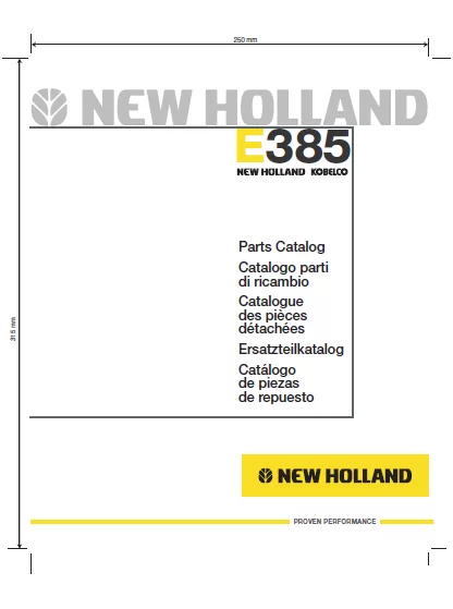 MANUAL PARTES NEW HOLLAND E385_TIER3
