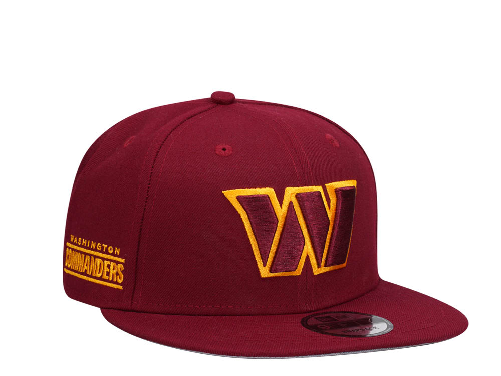 NEW ERA WASHINGTON COMMANDERS MAROON CLASSIC EDITION 9FIFTY SNAPBACK HAT